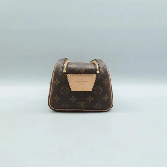 100% Authentic Louis Vuitton Brown Monogram Canvas Clutch Bag 1352-081524 - Picture 3 of 12